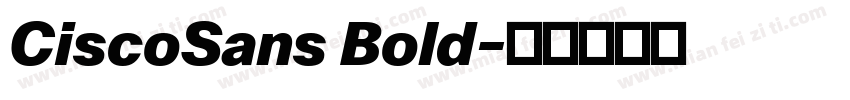 CiscoSans Bold字体转换